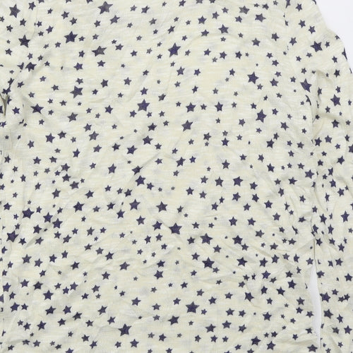 H&M Womens Ivory Round Neck  Viscose Pullover Jumper Size S   - Stars