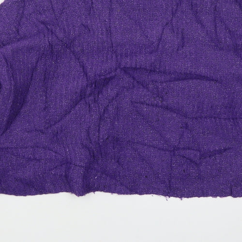 H&M Womens Purple Mock Neck  Acrylic Pullover Jumper Size S
