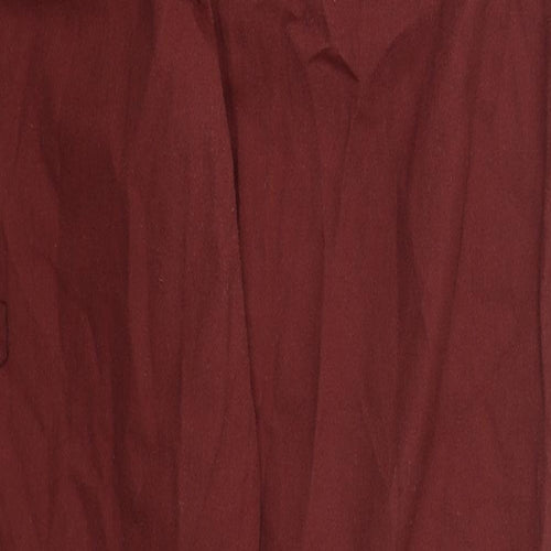 ASOS Womens Red  Cotton Trousers  Size 10 L27 in Regular Button