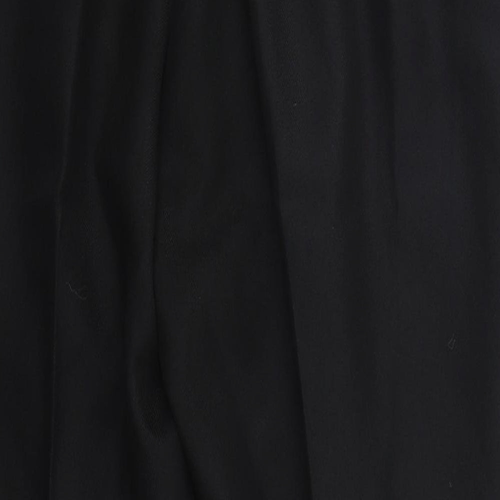 Damart Womens Black  Polyester Trousers  Size 14 L25 in Regular