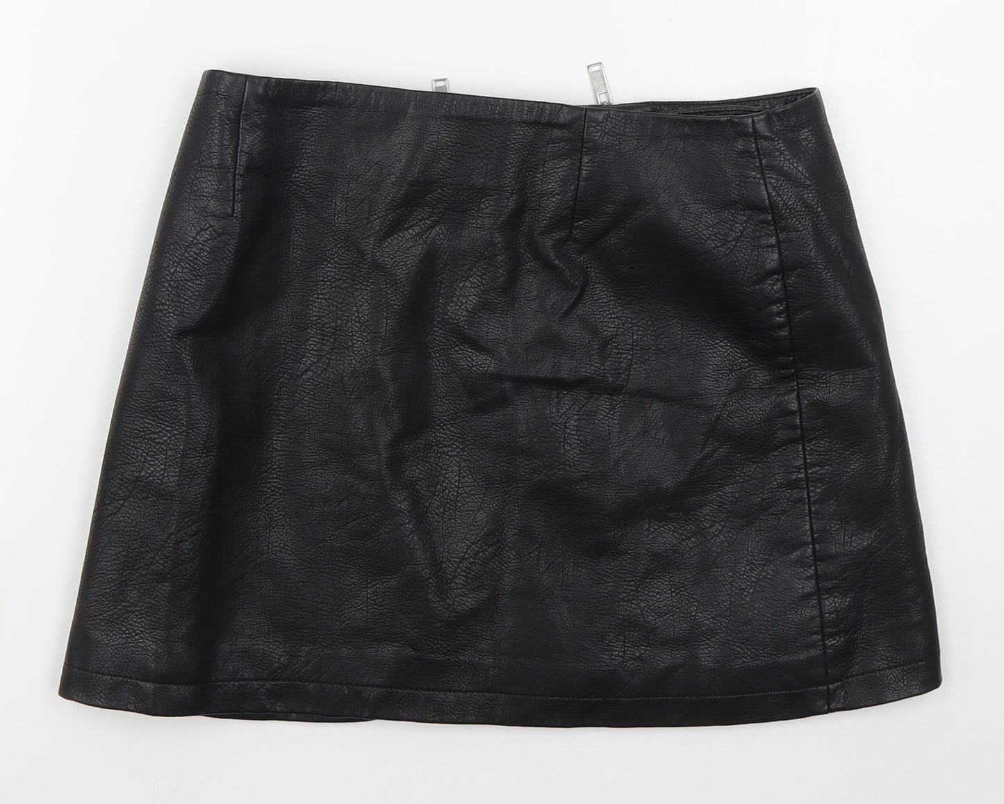 Light Before Dark Womens Black  Polyester Mini Skirt Size M   Zip