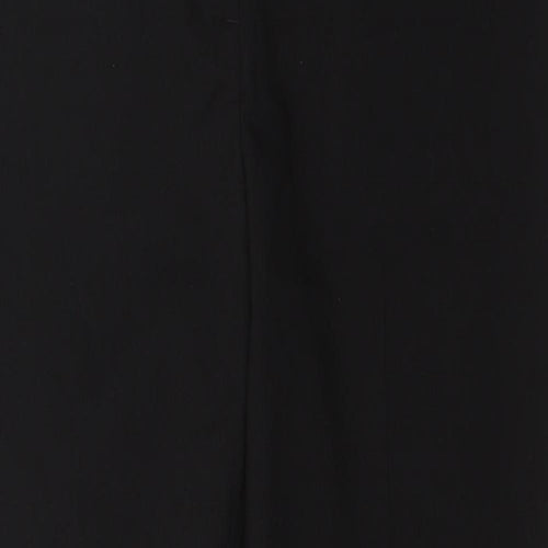 NEXT Womens Black  Polyester Trousers  Size 10 L26 in Regular Button