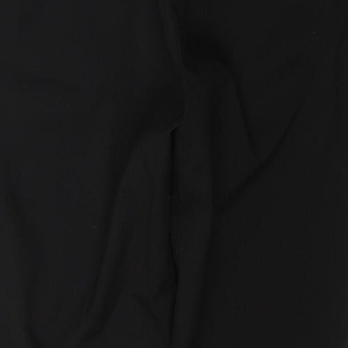 NEXT Womens Black  Polyester Trousers  Size 10 L26 in Regular Button