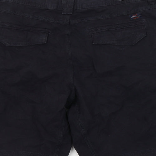 SoulCal&Co Mens Black  Cotton Cargo Shorts Size 3XL L10 in Regular Button