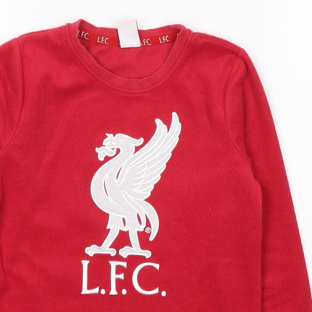Liverpool FC Boys Red  Polyester  Pyjama Top Size 6-7 Years  Pullover - LIVERPOOL FC
