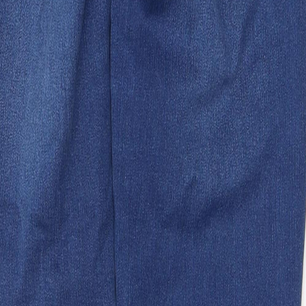 New Look Womens Blue  Cotton Skinny Jeans Size 10 L28 in Slim Button