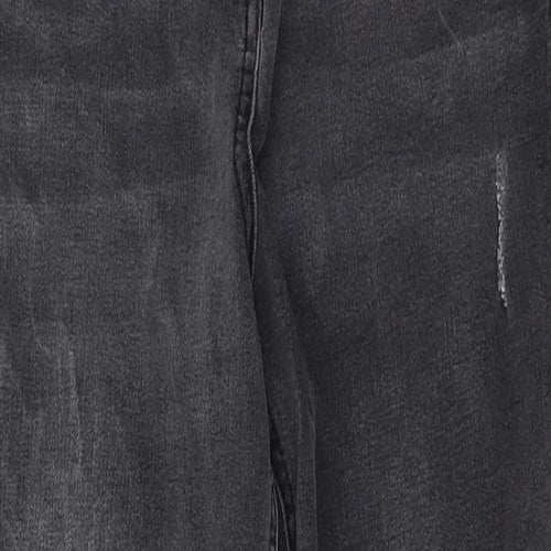 Denim Womens Black  Cotton Skinny Jeans Size 10 L23 in Regular Button