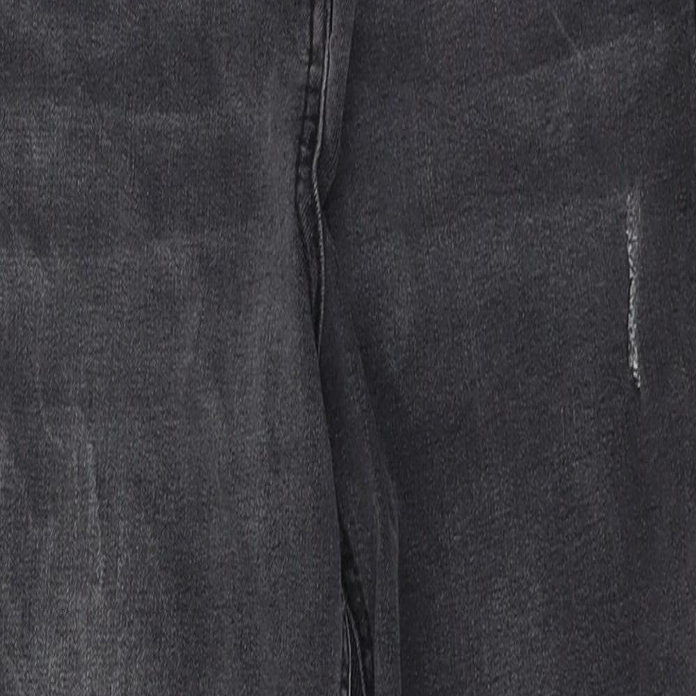 Denim Womens Black  Cotton Skinny Jeans Size 10 L23 in Regular Button