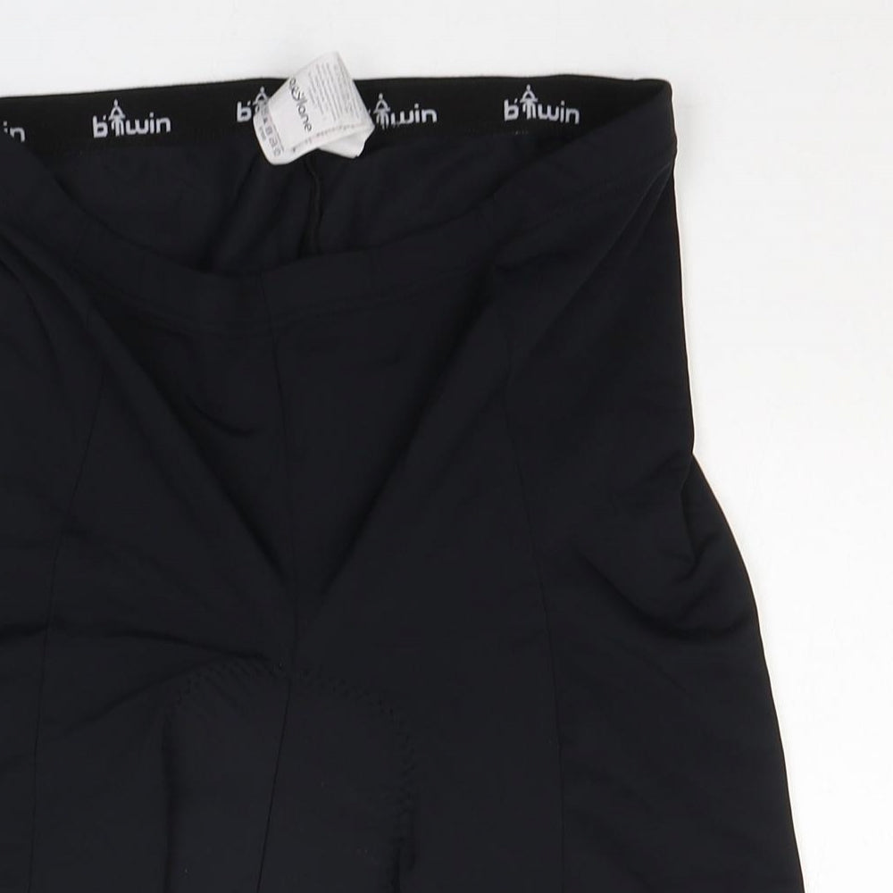OXYLANE Mens Black  Polyester Biker Shorts Size XL L10 in Regular