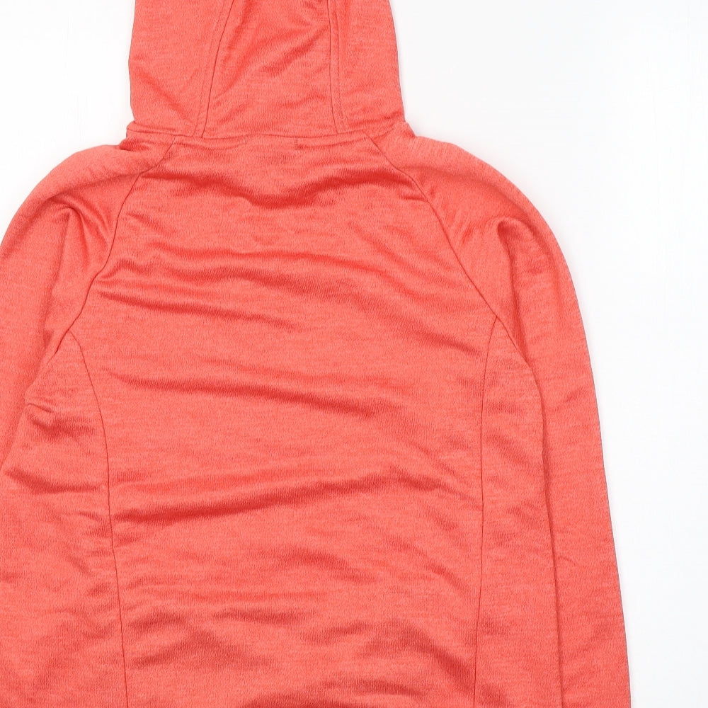 Canterbury Womens Orange  Polyester Pullover Hoodie Size 10  Pullover - Activewear