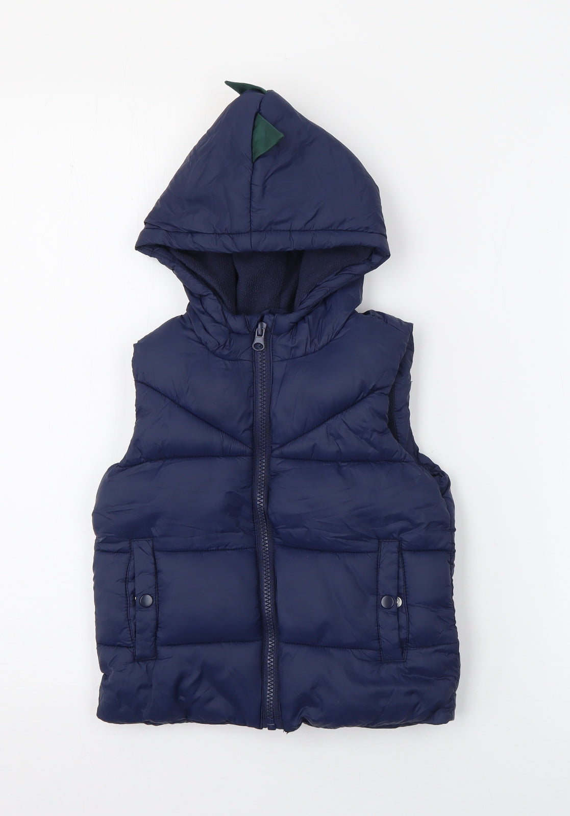 Matalan Boys Blue   Gilet Coat Size 2-3 Years  Zip