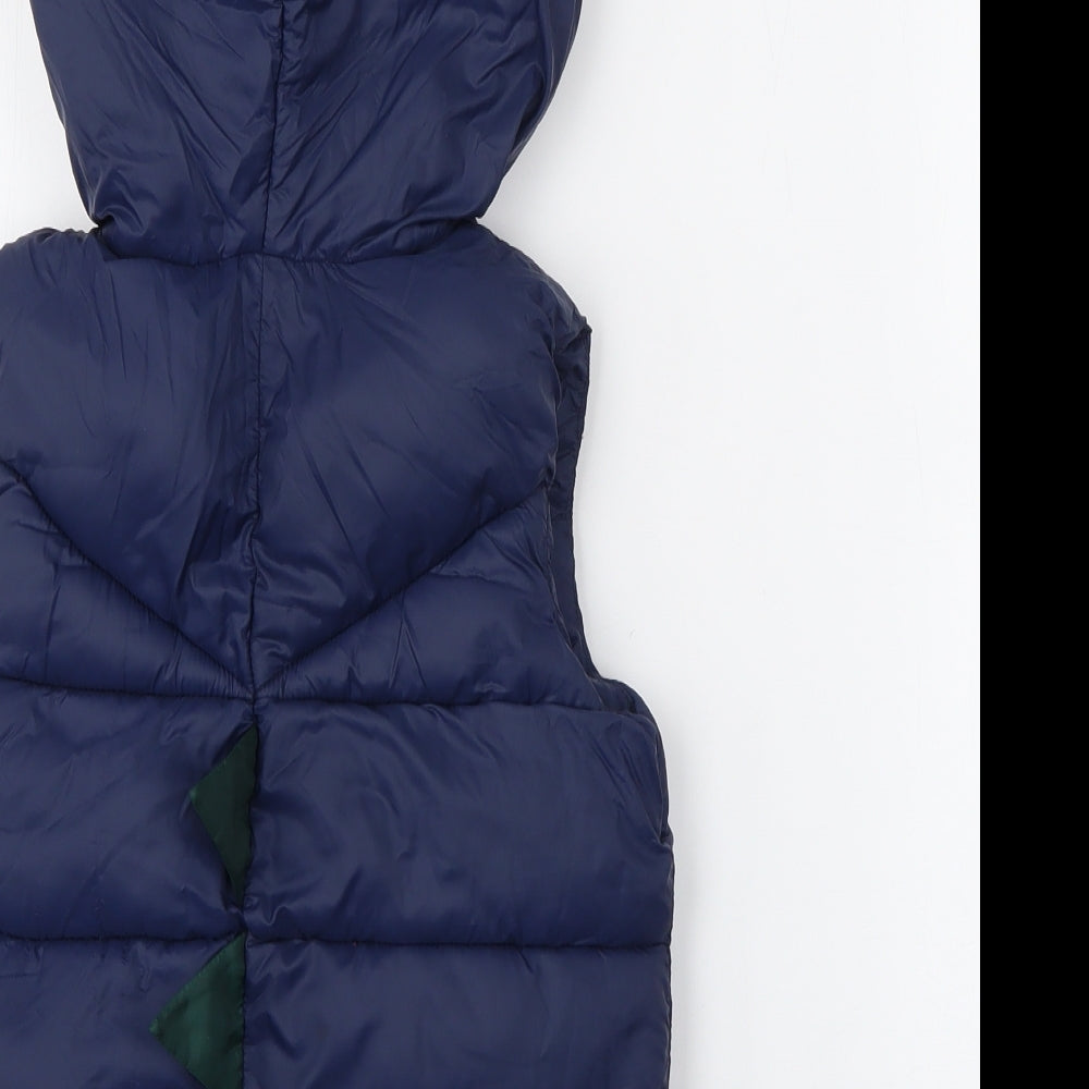 Matalan Boys Blue   Gilet Coat Size 2-3 Years  Zip
