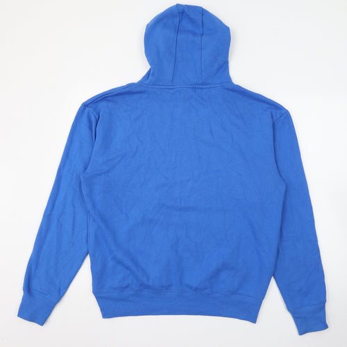 Primark Mens Blue  Cotton Pullover Hoodie Size L