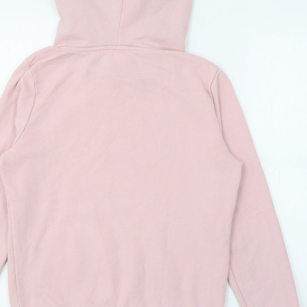 Pink Victoria Secret Womens Pink  Cotton Pullover Hoodie Size S