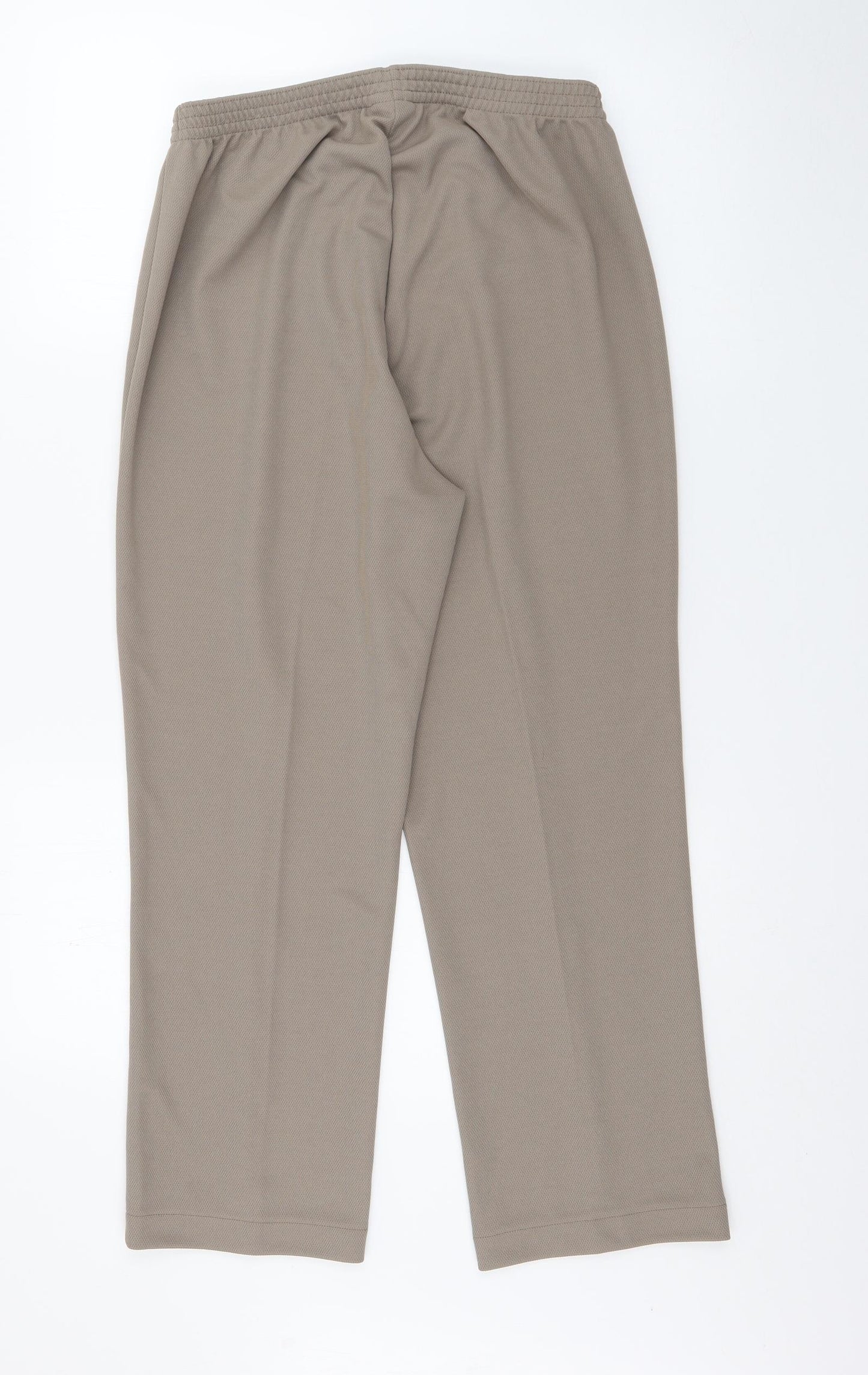 Damart Womens Beige  Polyester Trousers  Size 14 L23 in Regular