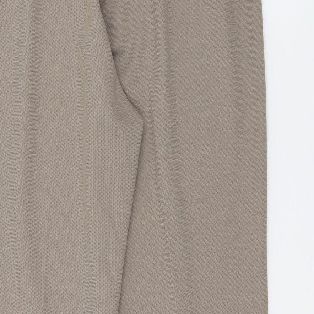 Damart Womens Beige  Polyester Trousers  Size 14 L23 in Regular