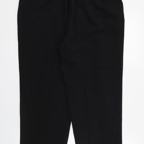 Isle Essentials Womens Black  Polyester Trousers  Size 16 L25 in Regular