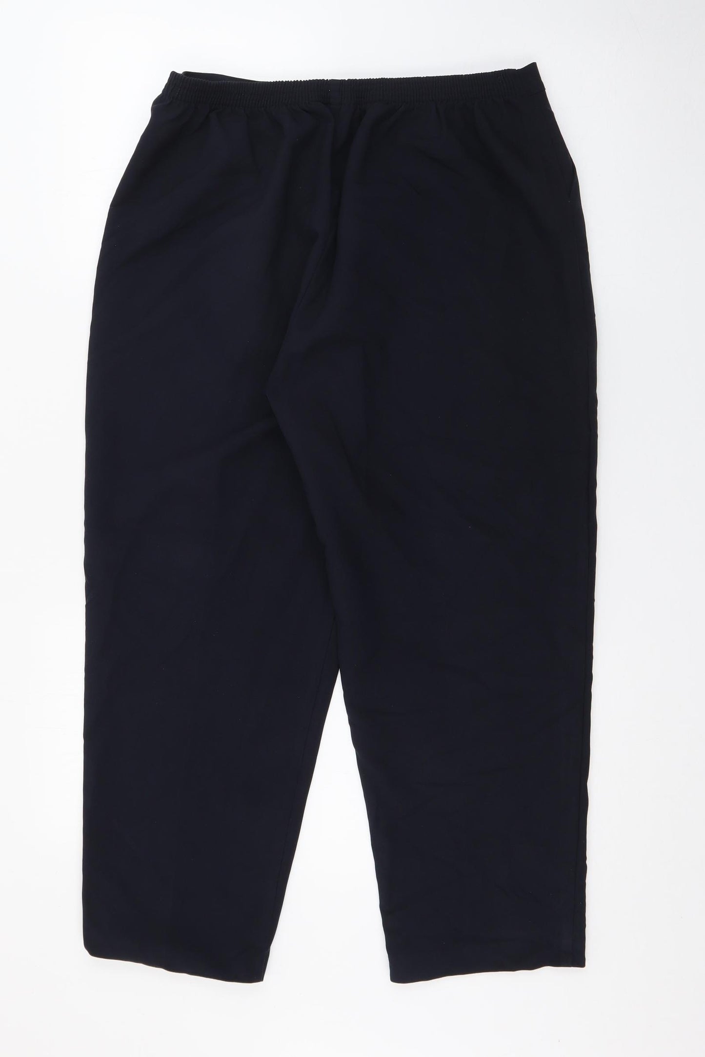 Classics Womens Blue  Polyester Trousers  Size 16 L23 in Regular