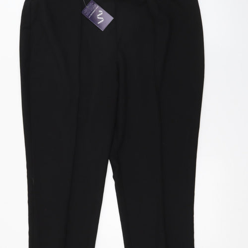 Classic Womens Black  Polyester Trousers  Size 18 L24 in Regular