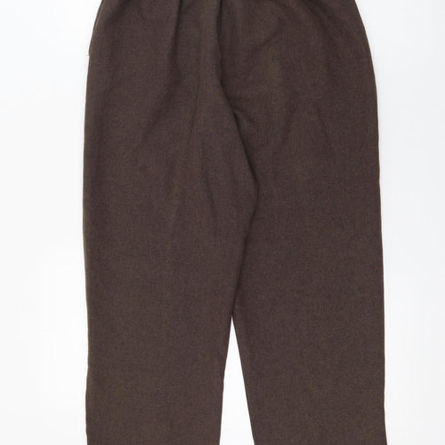Bonmarché Womens Brown  Polyester Trousers  Size 10 L21.5 in Regular
