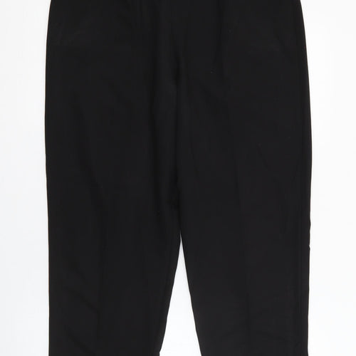 Classics Womens Black  Polyester Trousers  Size 16 L25 in Regular