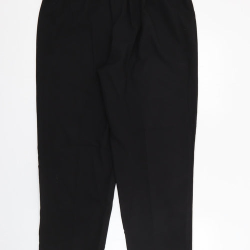 Classics Womens Black  Polyester Trousers  Size 16 L25 in Regular