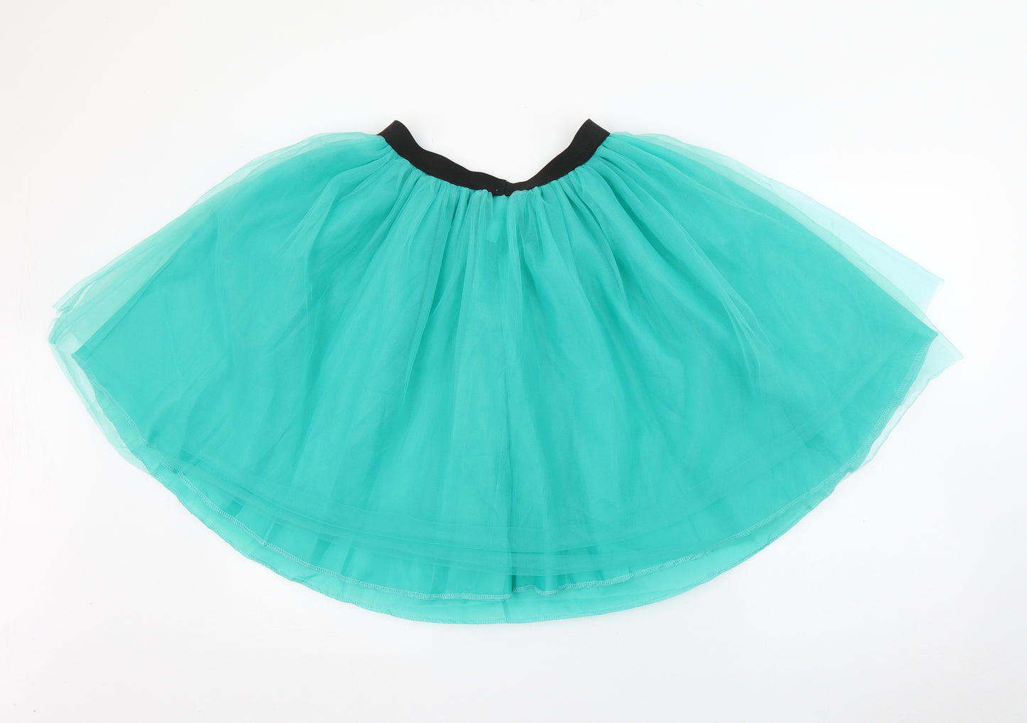 Preworn Womens Green  Polyester Tutu Skirt Size L
