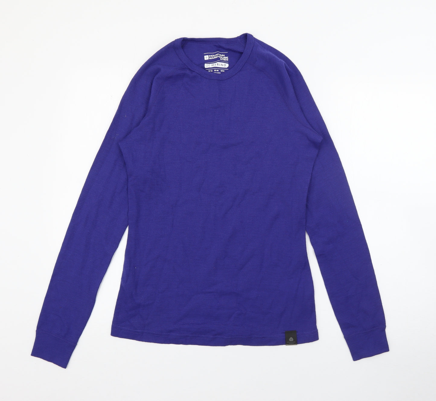 Mountain Warehouse Womens Blue Crew Neck  Wool Pullover Jumper Size 12