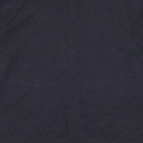 Marks and Spencer Womens Grey Round Neck  Acrylic Cardigan Jumper Size 16