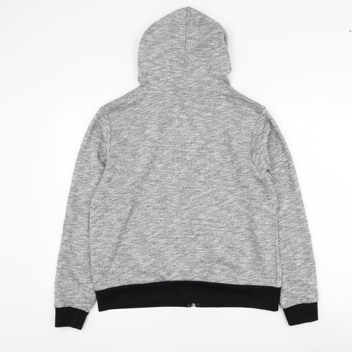 Lottie Girls Grey  Polyester Full Zip Hoodie Size L  Zip