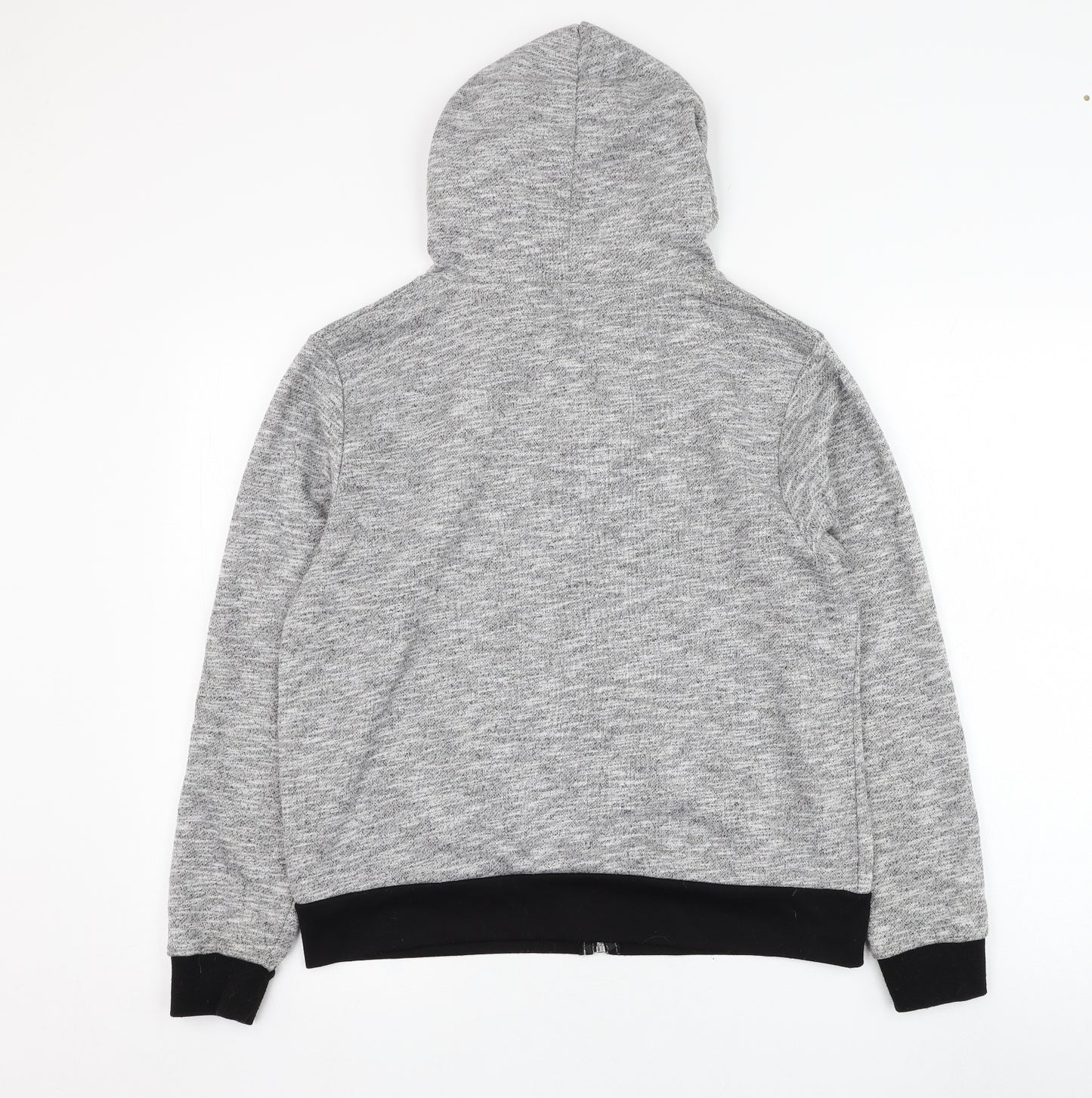 Lottie Girls Grey  Polyester Full Zip Hoodie Size L  Zip