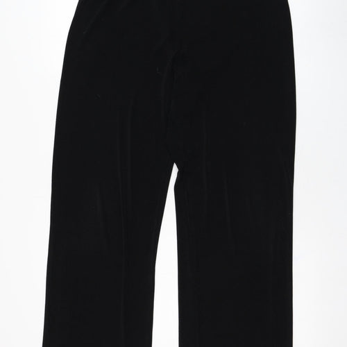 Reflections Womens Black  Polyester Trousers  Size M L28 in Regular