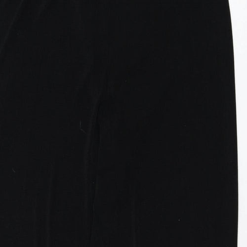 Reflections Womens Black  Polyester Trousers  Size M L28 in Regular
