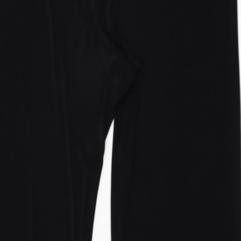 Reflections Womens Black  Polyester Trousers  Size M L28 in Regular