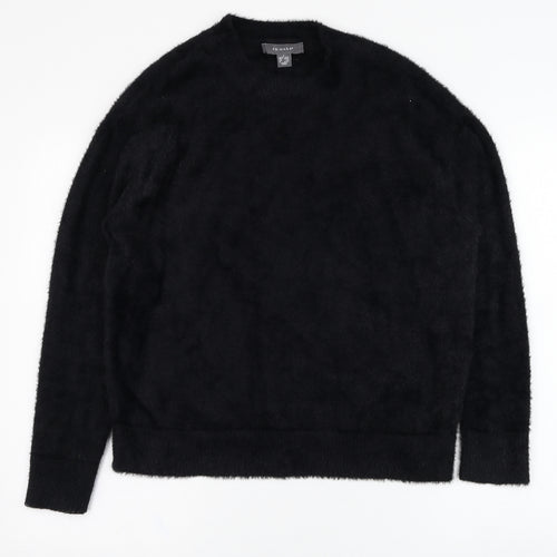 Primark Womens Black  Nylon Pullover Sweatshirt Size 10  Pullover