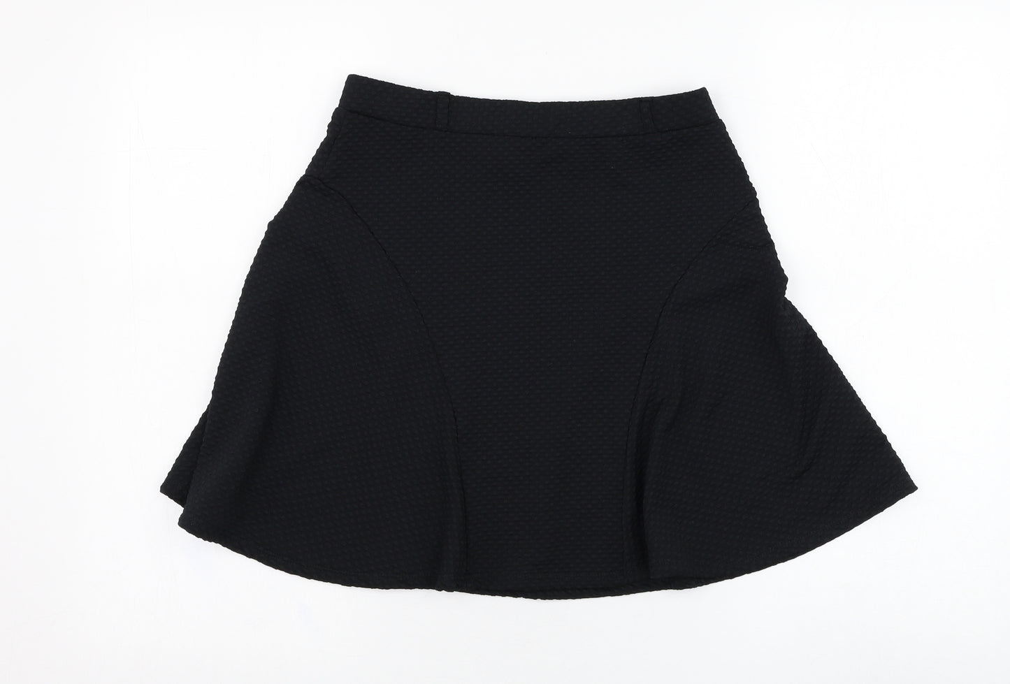 Atmosphere Womens Black  Polyester Skater Skirt Size 12
