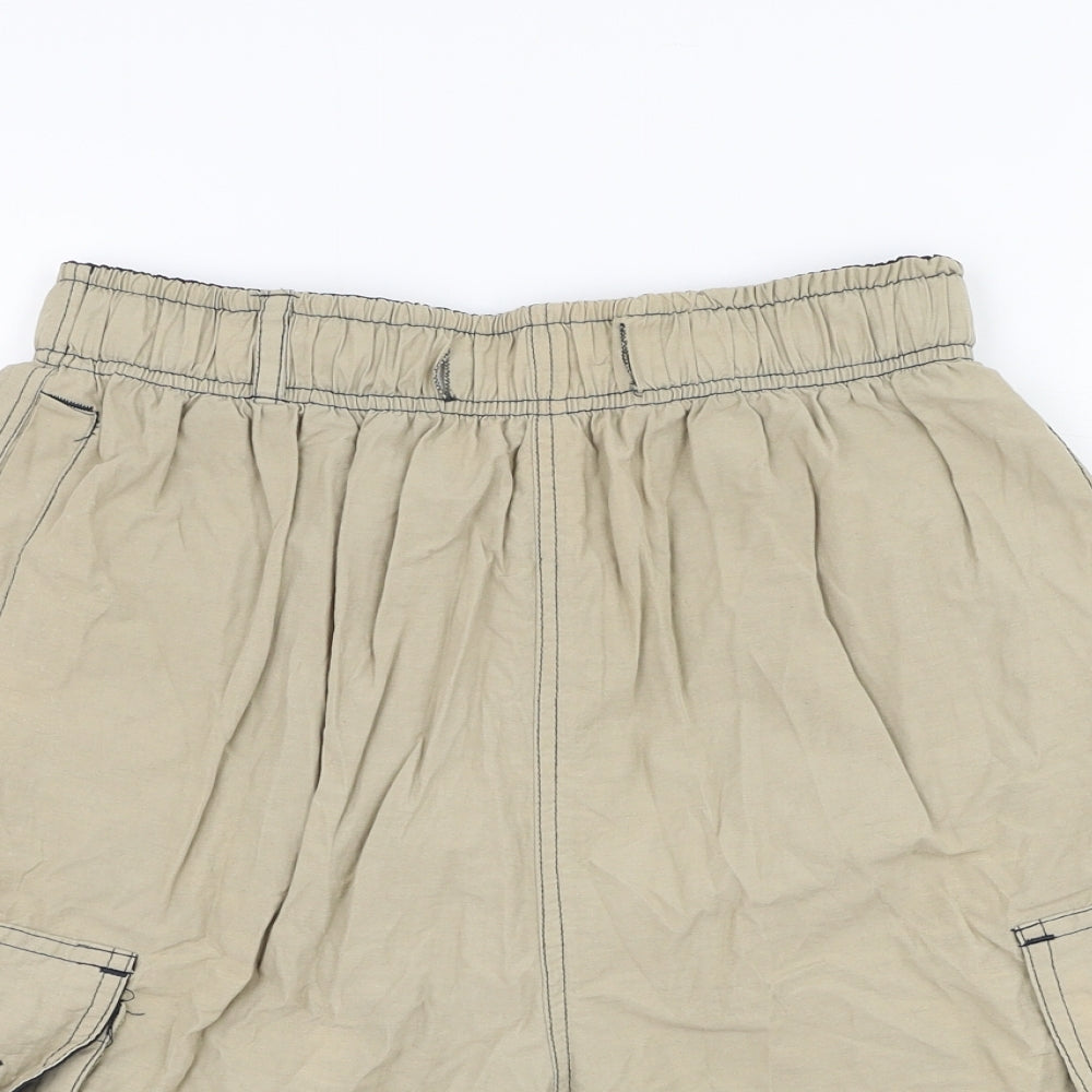 Dunnes Stores Mens Beige  Cotton Cargo Shorts Size M L7 in Regular