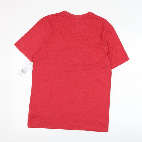 F&F Mens Red  Polyester  T-Shirt Size S Round Neck  - Volkswagen Camper Van, Christmas