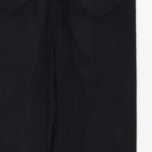 Miss Selfridge Womens Black  Cotton Skinny Jeans Size 8 L24 in Regular Zip