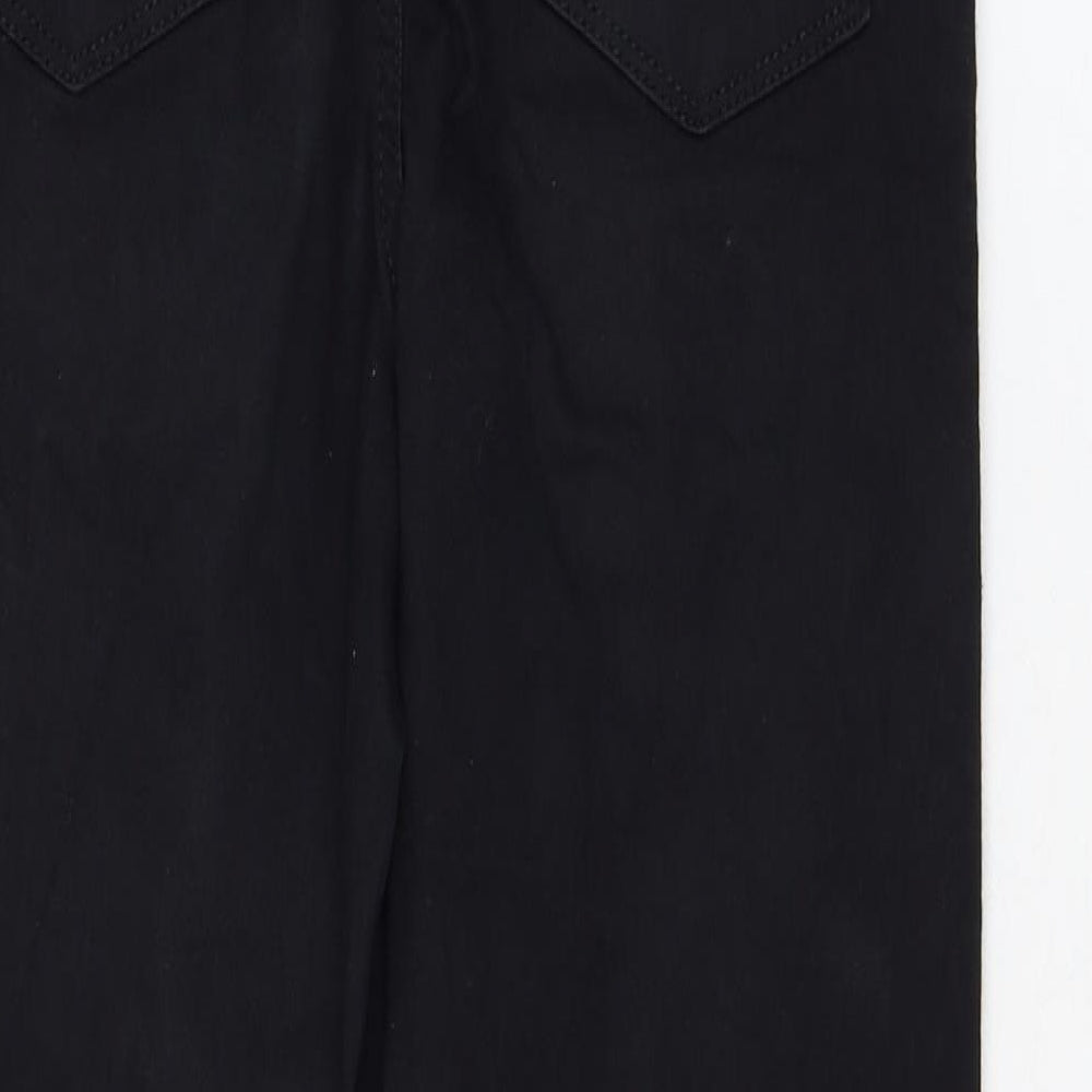 Miss Selfridge Womens Black  Cotton Skinny Jeans Size 8 L24 in Regular Zip