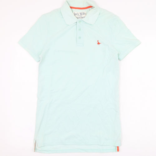 Jack Wills Mens Green  Cotton  Polo Size XS Collared Pullover