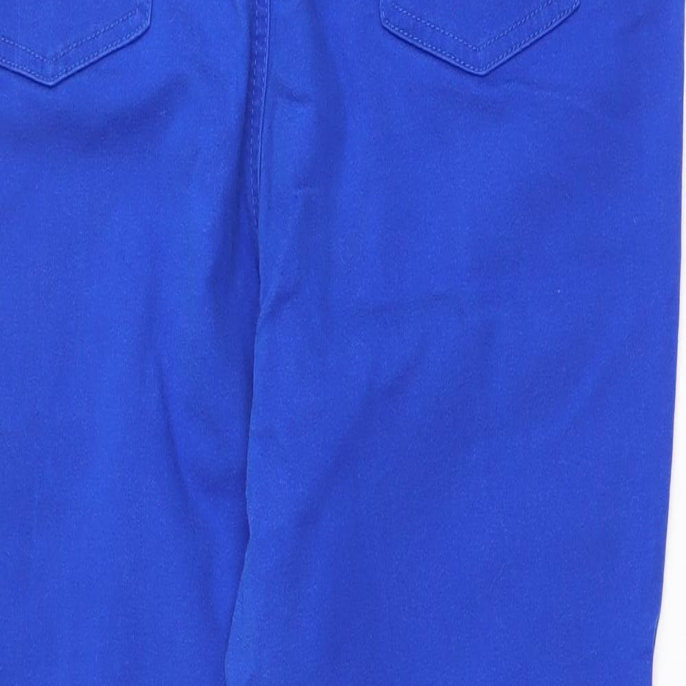 TU Womens Blue  Cotton Skinny Jeans Size 18 L28 in Regular Zip