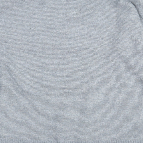 Primark Womens Blue Crew Neck  Polyester Pullover Jumper Size 12   - 12-14. Bead detail