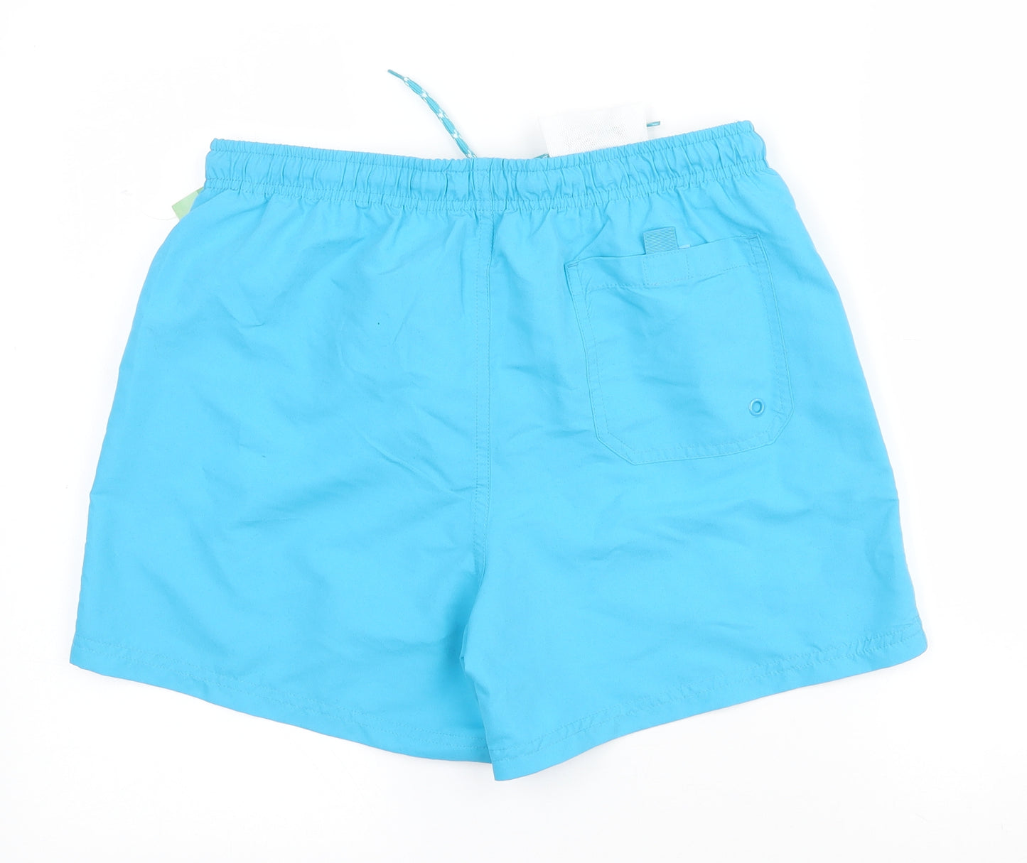 Primark Mens Blue  Polyester Sweat Shorts Size S  Regular Drawstring - Swim shorts. Inside leg 4 inches