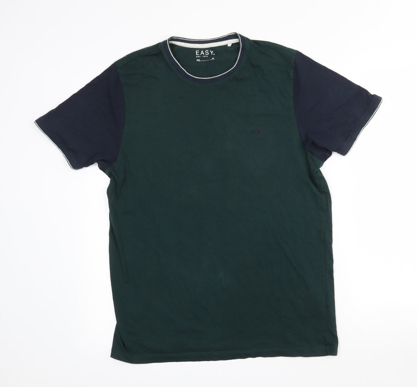 Matalan Mens Green  Cotton  T-Shirt Size M Crew Neck