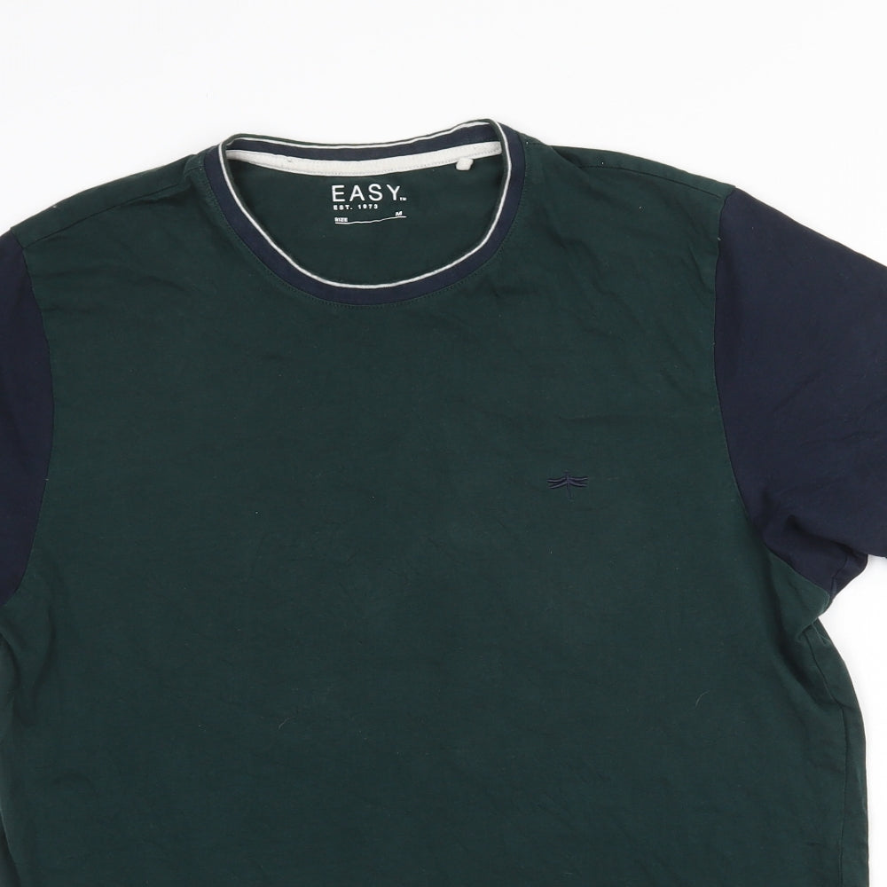 Matalan Mens Green  Cotton  T-Shirt Size M Crew Neck