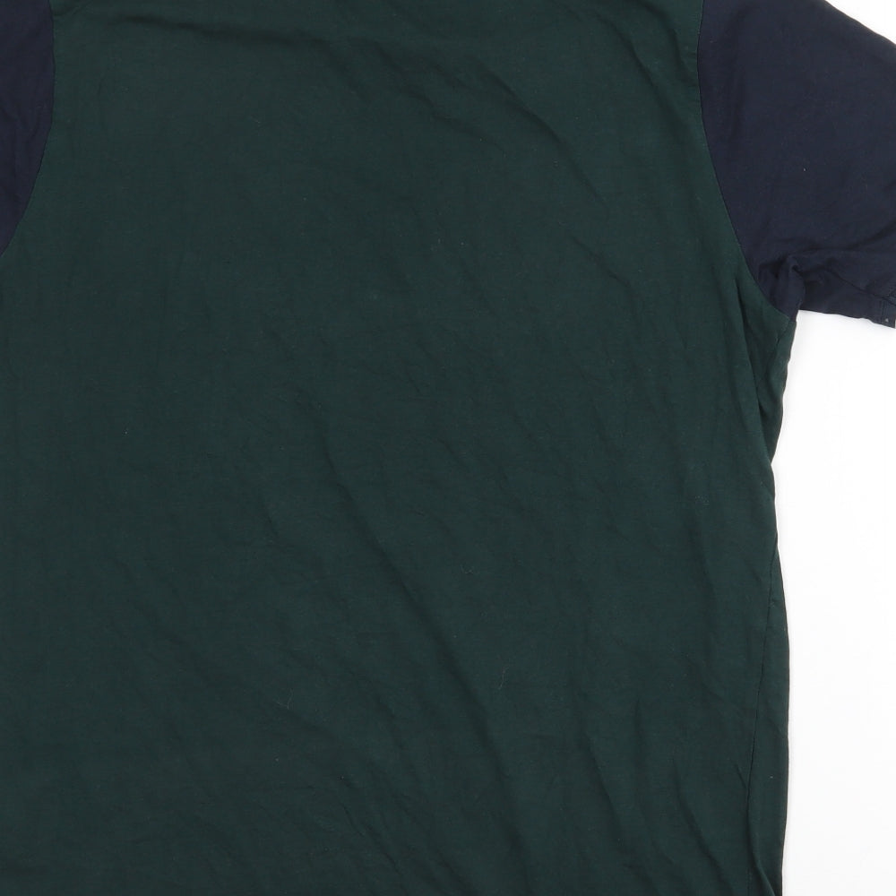 Matalan Mens Green  Cotton  T-Shirt Size M Crew Neck