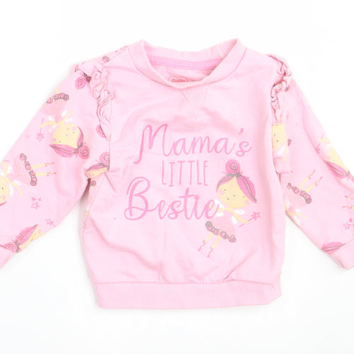 Studio Girls Pink  Cotton Pullover Jumper Size 6-9 Months   - Mama's little bestie
