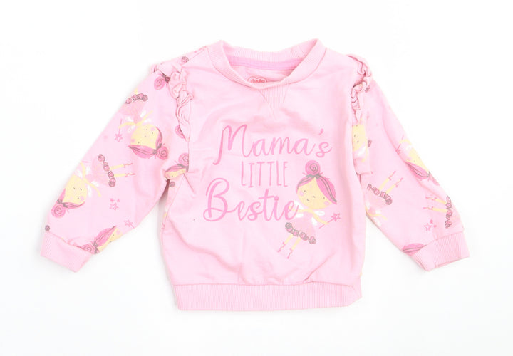 Studio Girls Pink Cotton Pullover Jumper Size 6-9 Months - Mama's little bestie