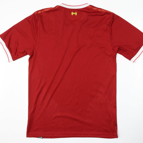 Liverpool FC Mens Red  Polyester  T-Shirt Size XL Round Neck
